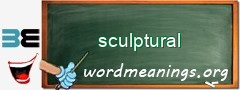WordMeaning blackboard for sculptural